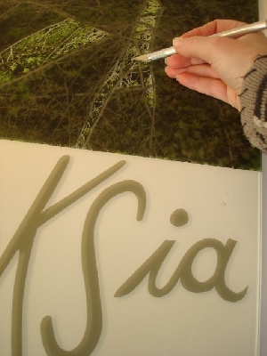 Vorbereitung frs Sandstrahlen