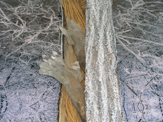 Aufbrechender Winterbaum Detail