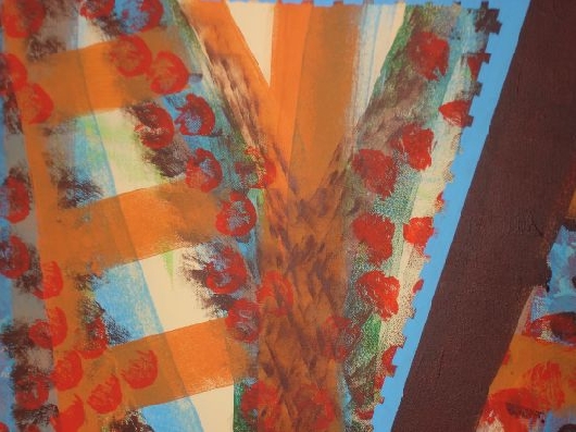 Braunes Zeichen Detail